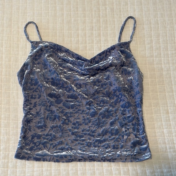 Urban Outfitters Tops - Urban Outfitters, Crushed Velvet Floral Tank, Medium